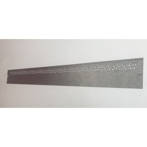 Bordure de jardin perforée - Acier galvanisée - 120x14 cm
