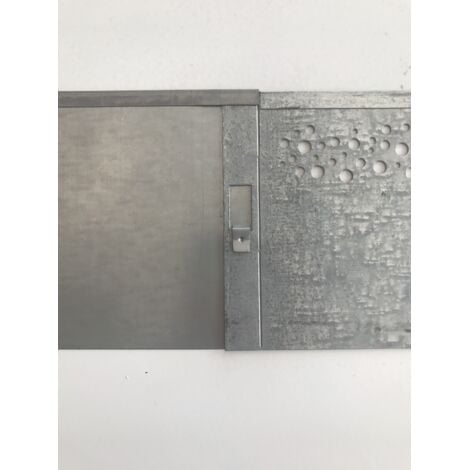 Bordure de jardin perforée - Acier galvanisée - 120x14 cm