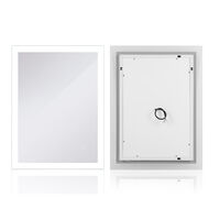 YONGQING® LED Badspiegel Badezimmerspiegel mit Beleuchtung Wandspiegel mit Touch-Funktion 80x60cm