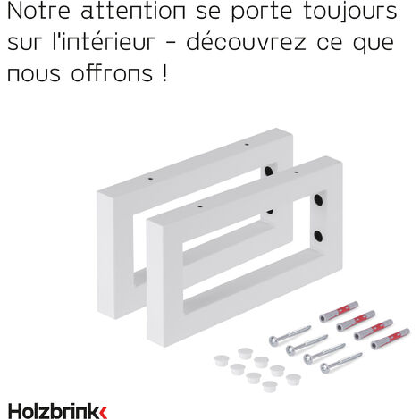 HOLZBRINK Staffa Reggi Mensola, Supporto Per Scaffale, Mensola, Mensola - Foto 6