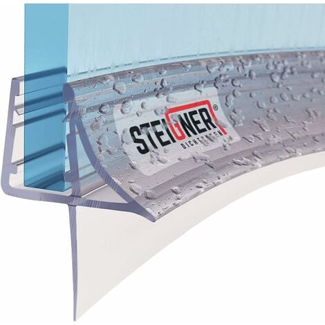 Schulte joint d'étanchéité de douche bas universel horizontal, 100 cm  recoupable, pour verre 5 mm, transparent : : Bricolage