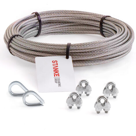 5 pc/s câble acier inoxydable cosse coeur pour cable 10mm AISI 316 V4A 