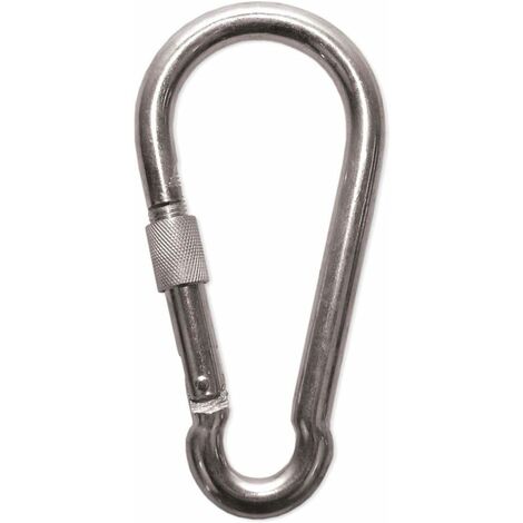 Seilwerk STANKE Mousqueton pompier zingué, mousqueton en acier galvanisé DIN 5299, 5x50mm, 50x (1/5)