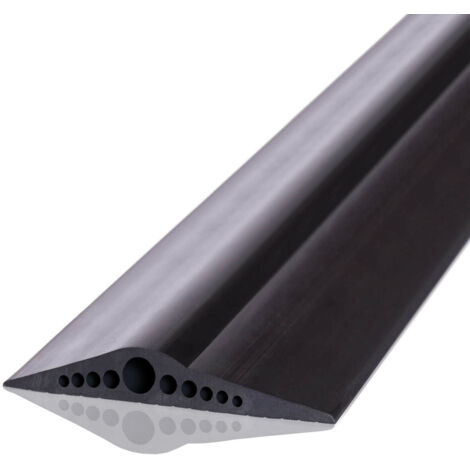 STEIGNER Seuil de porte Garage en EPDM, 6,5 m, 28 mm x 155 mm, SGD03