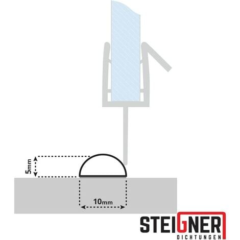 STEIGNER Seuil acrylique pour la cabine de douche 20cm - SDD03 hauteur 5mm