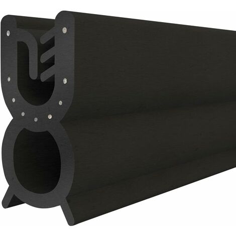 Steigner – Joint de protection bord de tôle T-32 en EPDM – Noir – Forme U 9x22mm – Auto-serrant pour bords de 3 à 5mm – Longueur 3m
