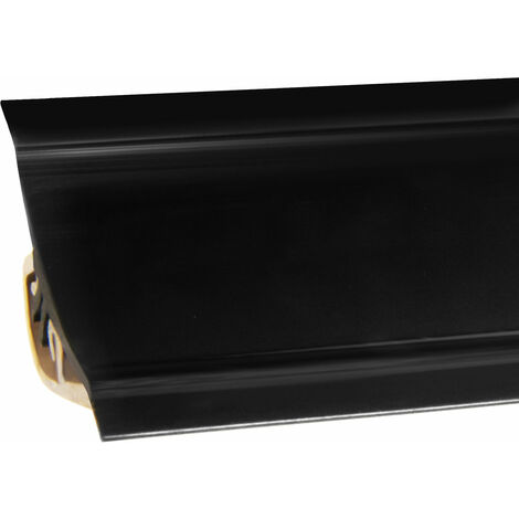 Holzbrink – Profil d’étanchéité pour plan de travail – Joint cuisine en PVC noir – Dimensions 23x23 mm, longueur 150 cm – Résistant à l'humidité et aux détergents