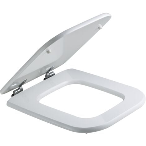 SEDILE WC COMPATIBILE CONCA BIANCO CON CERNIERE UNIVERSALE