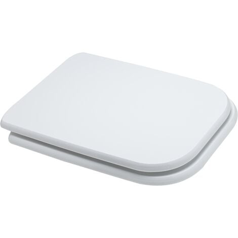 SEDILE WC COMPATIBILE CONCA BIANCO CON CERNIERE UNIVERSALE