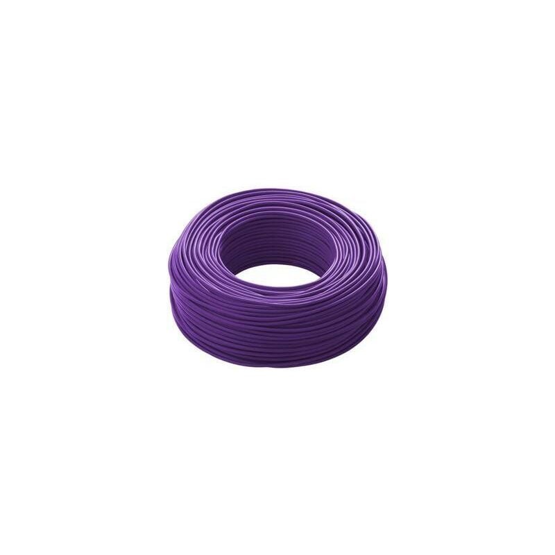 Cavo unipolare antifiamma FS17 1 mmq Viola matassa da 200 mt