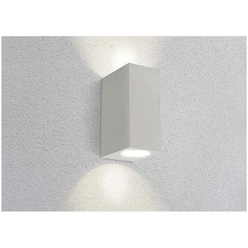 Oktaplex Applique Da Parete LED Para - Alluminio Nero IP44, 2xGU10, Effetto Up&Down Per Esterno Giardino E Ingresso - 2