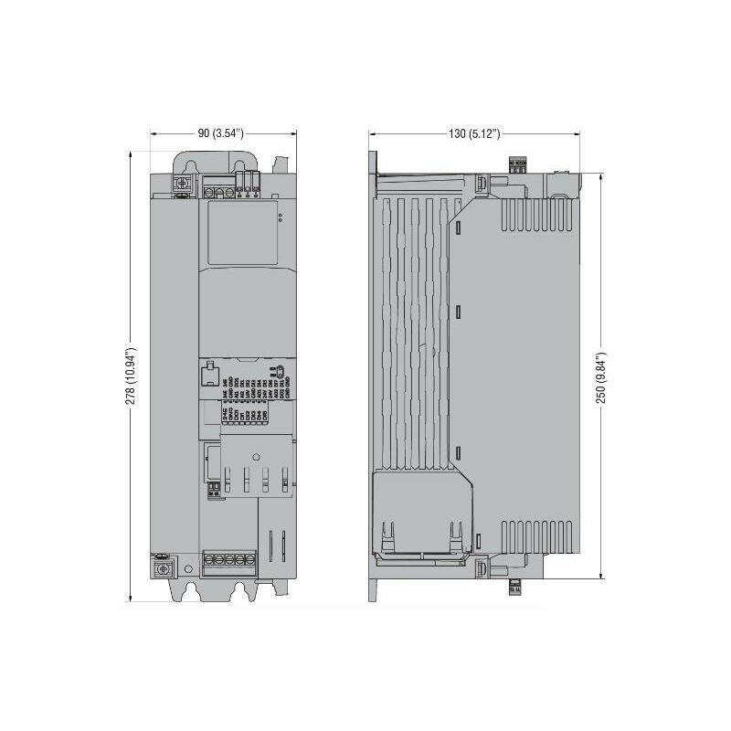 Inverter motore trifase IP20 0,75kW con Display LOVATO VLB30007A480