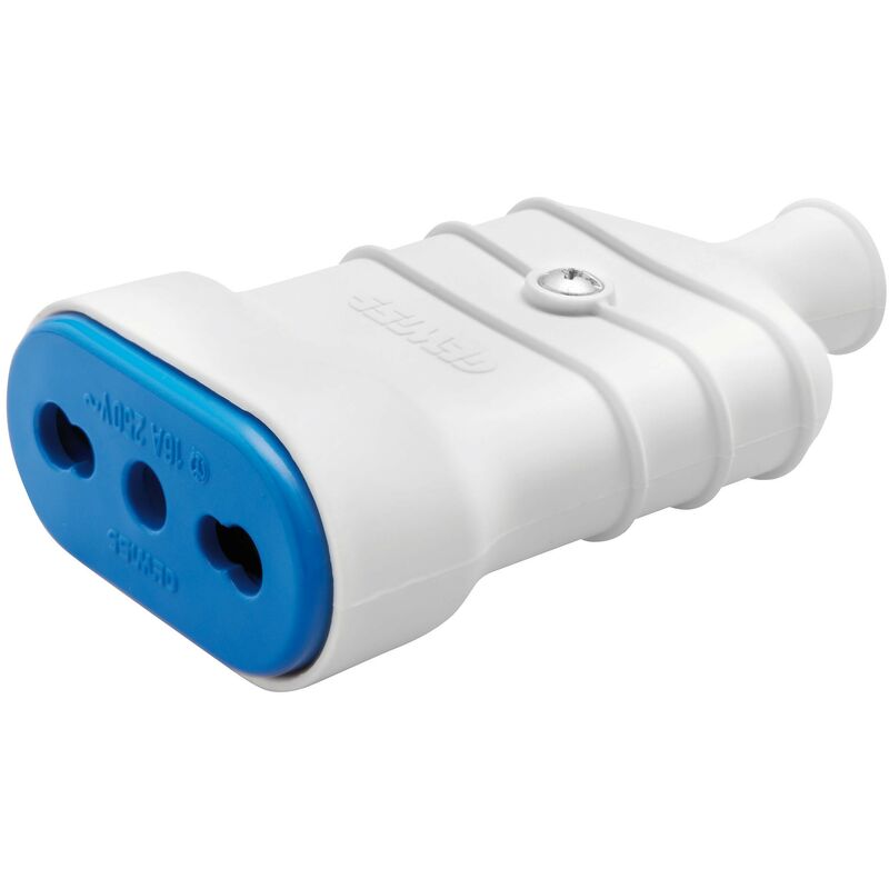 Presa volante bipasso 16A/250V Colore bianco
