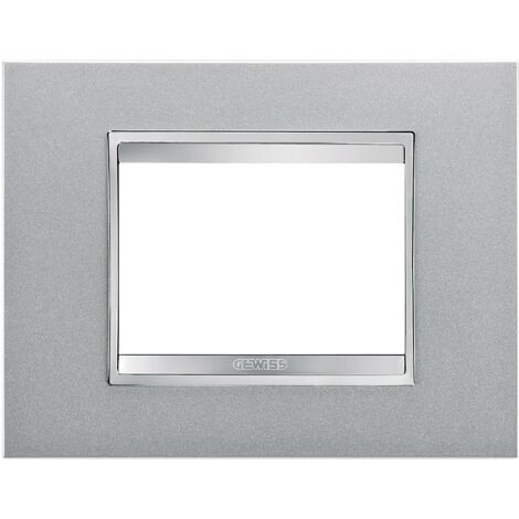 Placca Lux Titanio 3 Posti GW16203VT
