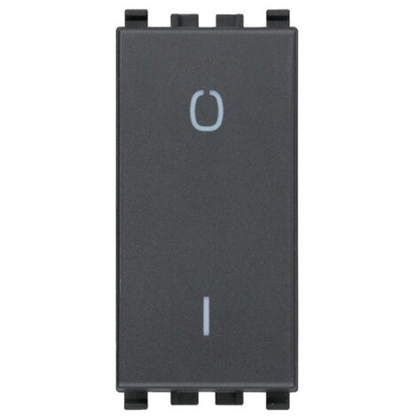Interruttore Vimar Eikon 2P 16AX grigio (1/4)