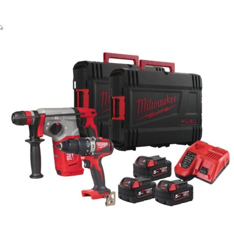 Kit tassellatore SDS-PLUS e trapano a percussione 18V Milwaukee 4933492527