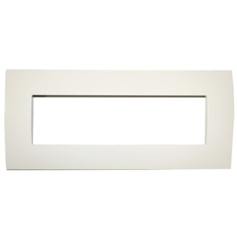 Placca sette moduli colore Sabbia ABB serie Chiara 2CSK0702CH (1/2)