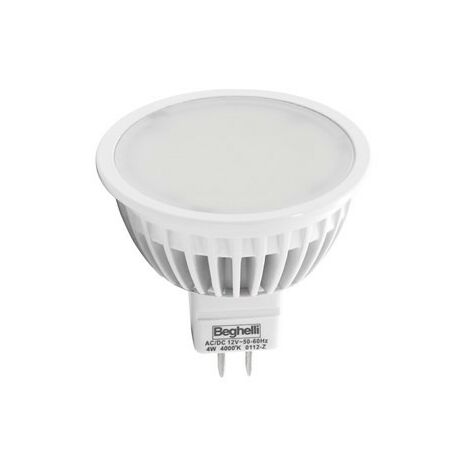 Lampada a Led dicroica MR16 GU5,3 6W Luce calda (3000K) Beghelli 56045