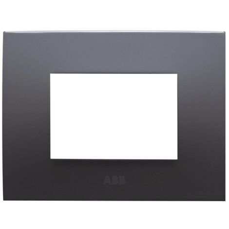 Placca 3 moduli colore Vulcano ABB serie Chiara 2CSK0304CH (1/3)