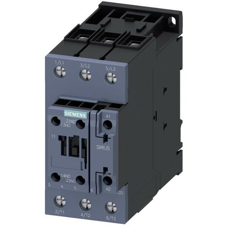 Contattore Tripolare 95A 45KW S3 1NC+1NO Bobina 110VAC 3RT20461AF00 (1/2)