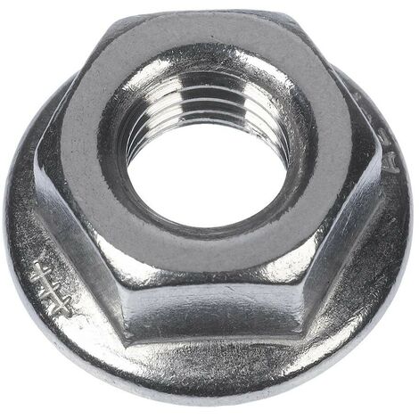Dado esagonale flangiato MU F M12 in acciaio INOX A2 Fischer 00071749