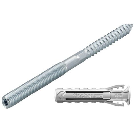 Kit STS M8x90 4 viti 4 tasselli e 4 dadi per muratura e legno Fischer 00567615