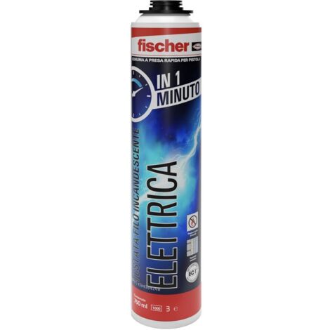 Schiuma poliuretanica elettrica a presa rapida 750ml Fischer 00572433