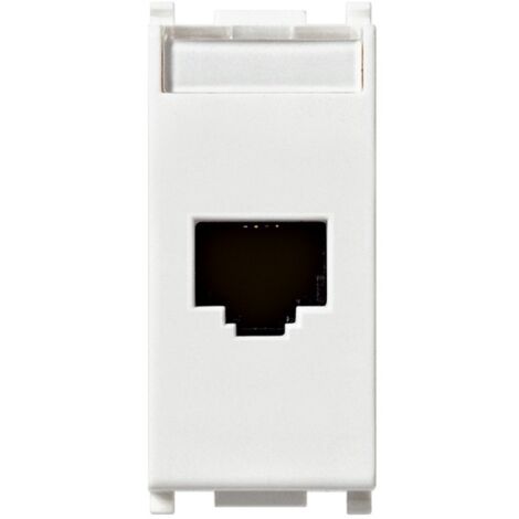 VIMAR PLANA Presa RJ45 Netsafe Cat6 UTP VIMAR PLANA  Bianco VIW 14339.13