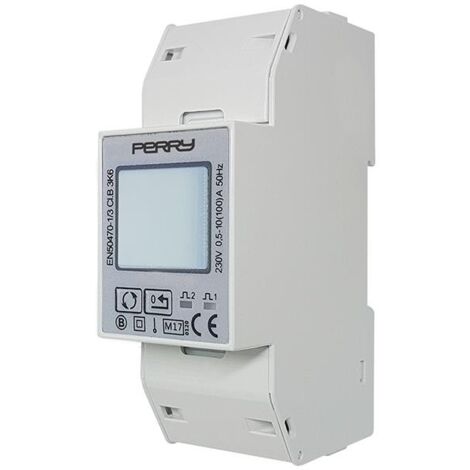 Contatore digitale monofase 2DIN 230Vac 100A Perry 1SDSD05CEM2DGT