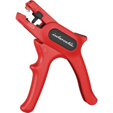 Pinza spellacavi isolato sezione 0.2-6 mmq rosso Intercable AB6P1000V