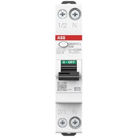 Magnetotermico differenziale 1P+N 20A C tipo A 4.5kA ABB DS301CLC20A30