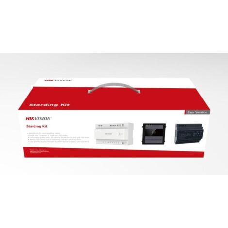 Kit posto esterno HD 2 fili con distributore e alimentatore Hikvision 305304924