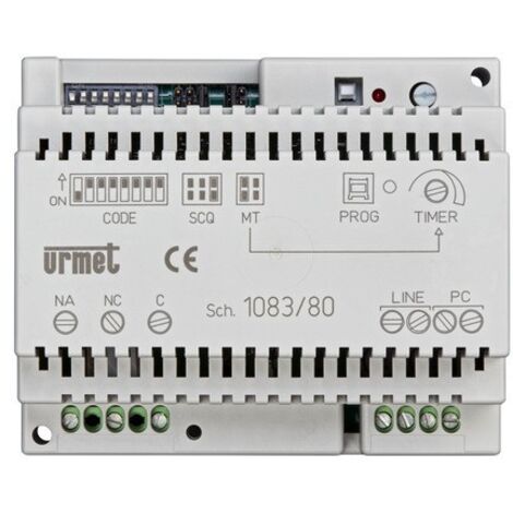 Relè attuatore sistema 2Voice 6 moduli DIN 230V Urmet 1083/80