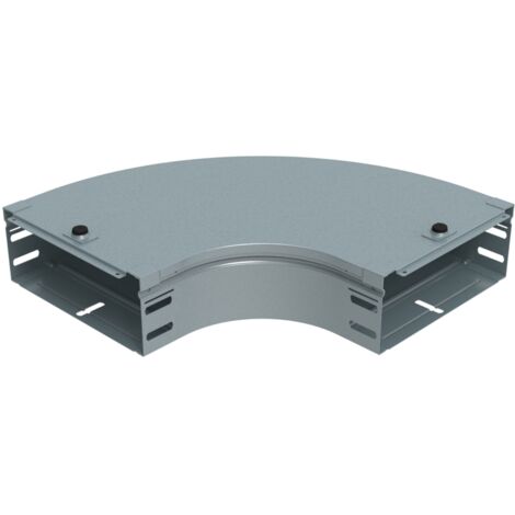 Curva piana in acciaio zincato a 90 gradi altezza 75mm larghezza 200mm P31 LEGRAND AI200Z