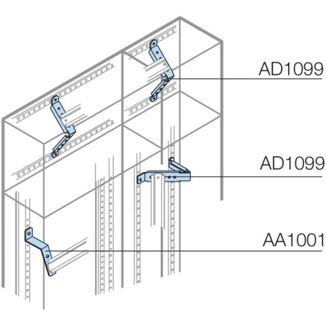 Supporti per morsettiera verticale vano cavi 2 pezzi ABB AD1005