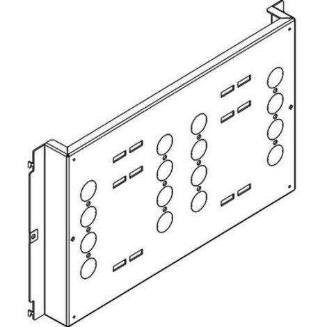 Piastra di fissaggio per M4 630 fissi orizzontali 600x300mm Bticino 9541AP/04