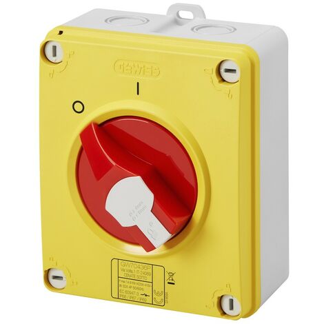 Sezionatore Rotativo HP 4 Poli 32A Lucchettabile IP66 GW70436P