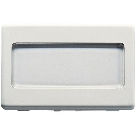 PULSANTE CON TARGA PORTANOME ILLUMINABILE 250V ac - NA 10A - 2