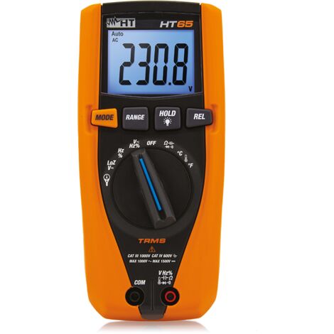 Multimetro TRMS Tensione DC 1500V con sonda K Temperatura HT65 HT HA00065P