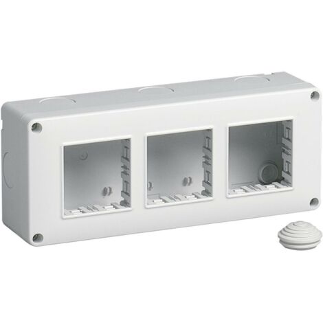 Contenitore da parete IP40 6 moduli Vimar Eikon Plana Arké 14813 (1/5)