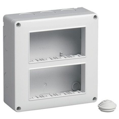Contenitore da parete IP40 8 moduli disposti su due file Vimar 14832 (1/2)
