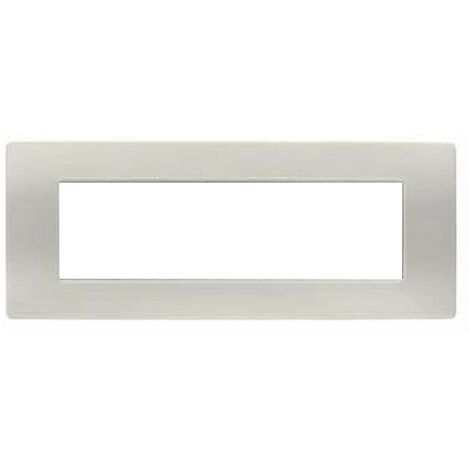 Placca Flexa Tecnopolimero Polvere 7 Moduli Simon Urmet 11807.PV