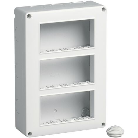 Contenitore da parete IP40 12 moduli disposti su tre file Vimar 14833