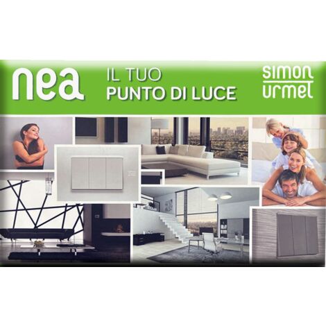 Kit serie civile Nea con dispositivi antracite Urmet 11800/902.A