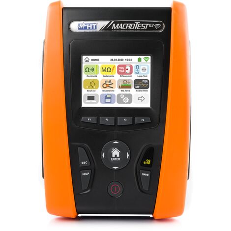 Strumento multifunzione avanzato per verifica sicurezza MACROTESTG3 + RCDX10 HT HV5036PR (1/3)