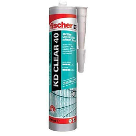 Adesivo sigillante KD CLEAR 40 cartuccia da 290ml Fischer 00544919 (1/4)