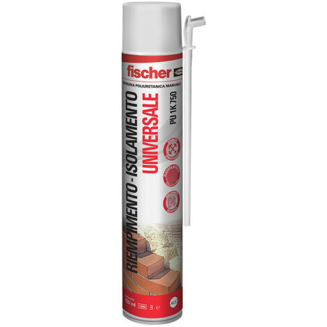 Fischer schiuma rapida 750ml schiuma poliuretanica espansa uso manuale