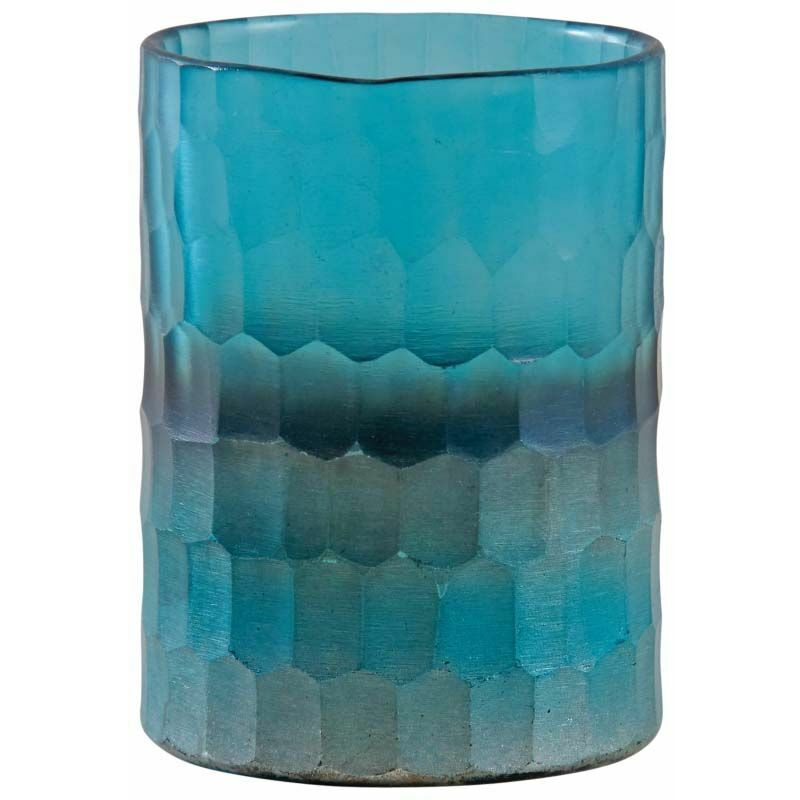 Glas mit Türkises aus Windlicht Mosaik Optik