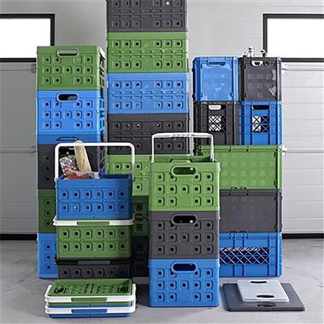 Zusammenklappbare Transportbox oder Aufbewahrungsbox Square 46 Liter