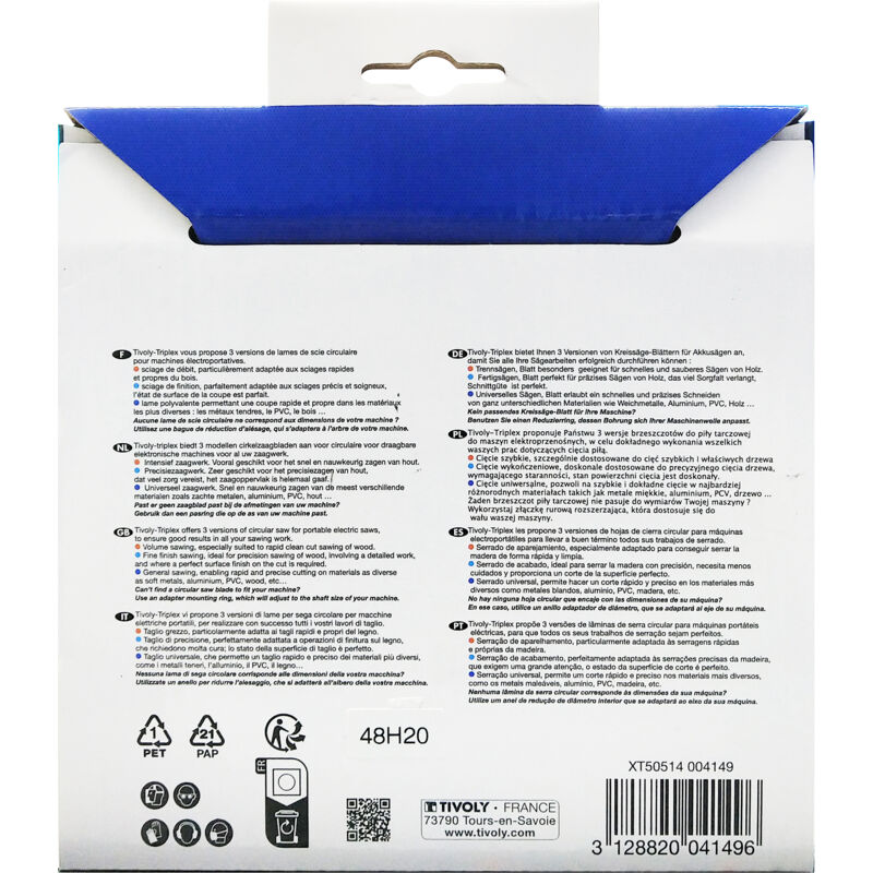 Lame De Scie Circulaire Carbure Lepik 150x20 Mm – 40 Dents – Pour Bois